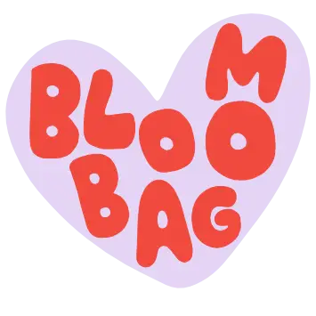 Bloom Bag Lilac and Red Heart